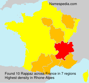Surname Rappaz in France Surname Rappaz in France