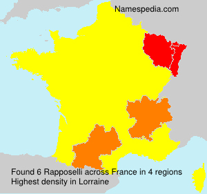 Surname Rapposelli in France Surname Rapposelli in France