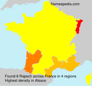 Surname Rapsch in France Surname Rapsch in France