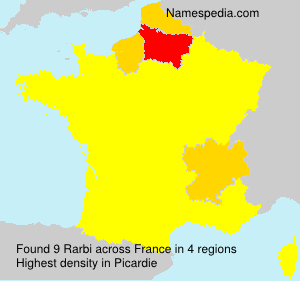 Surname Rarbi in France Surname Rarbi in France