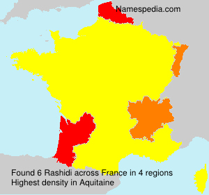 Surname Rashidi in France Surname Rashidi in France