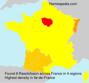 Surname Rasolofoson in France Surname Rasolofoson in France