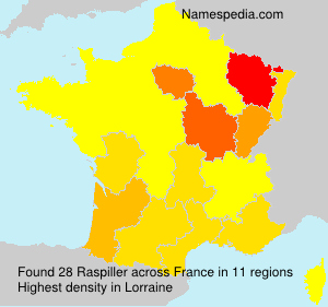 Surname Raspiller in France Surname Raspiller in France