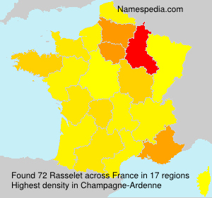 Surname Rasselet in France Surname Rasselet in France
