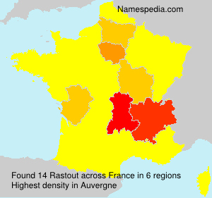 Surname Rastout in France