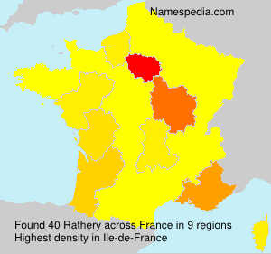 Surname Rathery in France