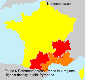 Surname Rathmann in France Surname Rathmann in France