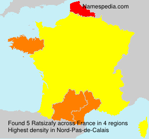 Surname Ratsizafy in France Surname Ratsizafy in France