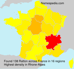 Surname Ratton in France Surname Ratton in France