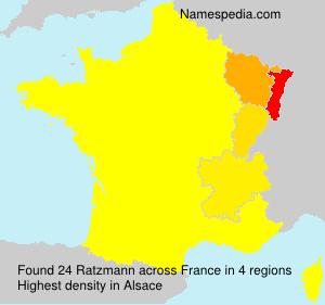 Surname Ratzmann in France Surname Ratzmann in France
