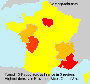 Surname Rauby in France Surname Rauby in France