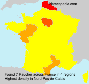 Surname Raucher in France Surname Raucher in France