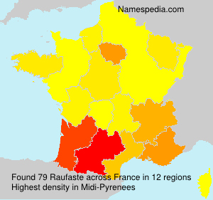 Surname Raufaste in France Surname Raufaste in France