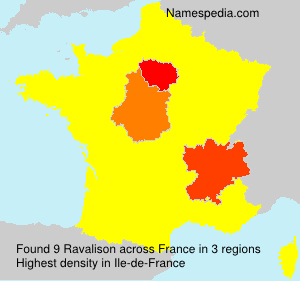 Surname Ravalison in France Surname Ravalison in France
