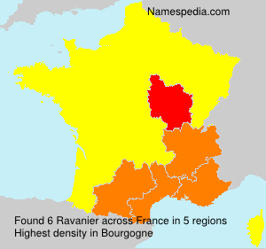 Surname Ravanier in France Surname Ravanier in France
