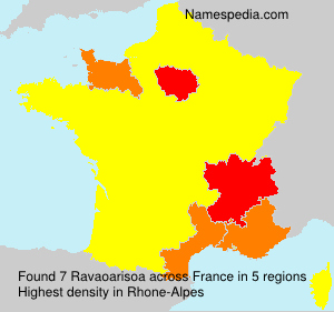 Surname Ravaoarisoa in France Surname Ravaoarisoa in France