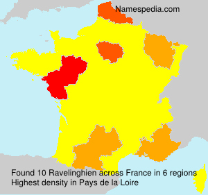 Surname Ravelinghien in France Surname Ravelinghien in France