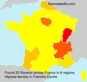 Surname Raverot in France Surname Raverot in France