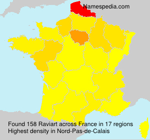 Surname Raviart in France Surname Raviart in France