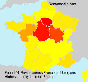 Surname Ravise in France Surname Ravise in France