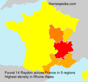 Surname Raydon in France Surname Raydon in France