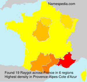 Surname Raygot in France Surname Raygot in France