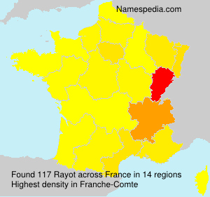 Surname Rayot in France Surname Rayot in France