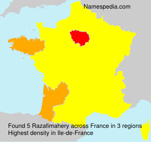 Surname Razafimahery in France Surname Razafimahery in France