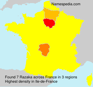 Surname Razaka in France Surname Razaka in France