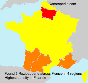 Surname Razibaouene in France