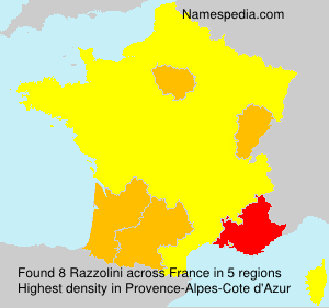 Surname Razzolini in France Surname Razzolini in France
