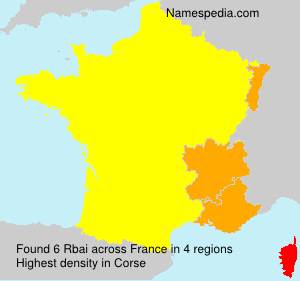 Surname Rbai in France