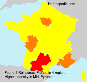 Surname Rbii in France Surname Rbii in France