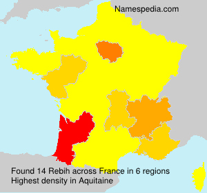 Surname Rebih in France Surname Rebih in France