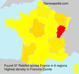 Surname Rebillot in France Surname Rebillot in France