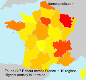 Surname Rebout in France Surname Rebout in France