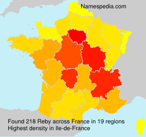 Surname Reby in France Surname Reby in France