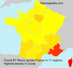 Surname Recco in France