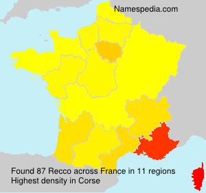 Surname Recco in France Surname Recco in France