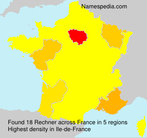 Surname Rechner in France Surname Rechner in France