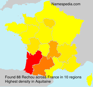 Surname Rechou in France Surname Rechou in France