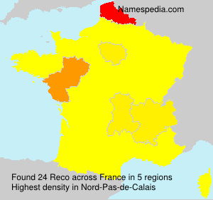 Surname Reco in France Surname Reco in France