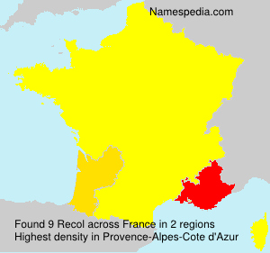 Surname Recol in France