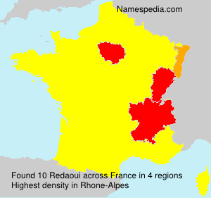 Surname Redaoui in France Surname Redaoui in France