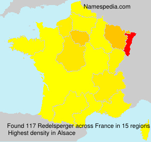 Surname Redelsperger in France Surname Redelsperger in France