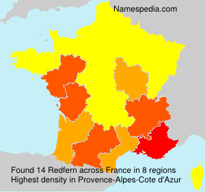 Surname Redfern in France Surname Redfern in France