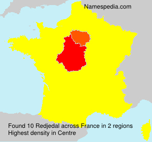 Surname Redjedal in France Surname Redjedal in France
