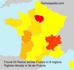Surname Reece in France Surname Reece in France