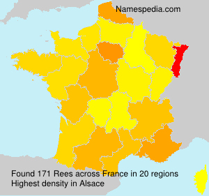 Surname Rees in France Surname Rees in France