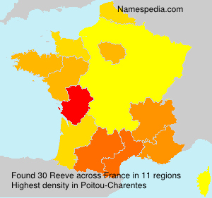 Surname Reeve in France Surname Reeve in France